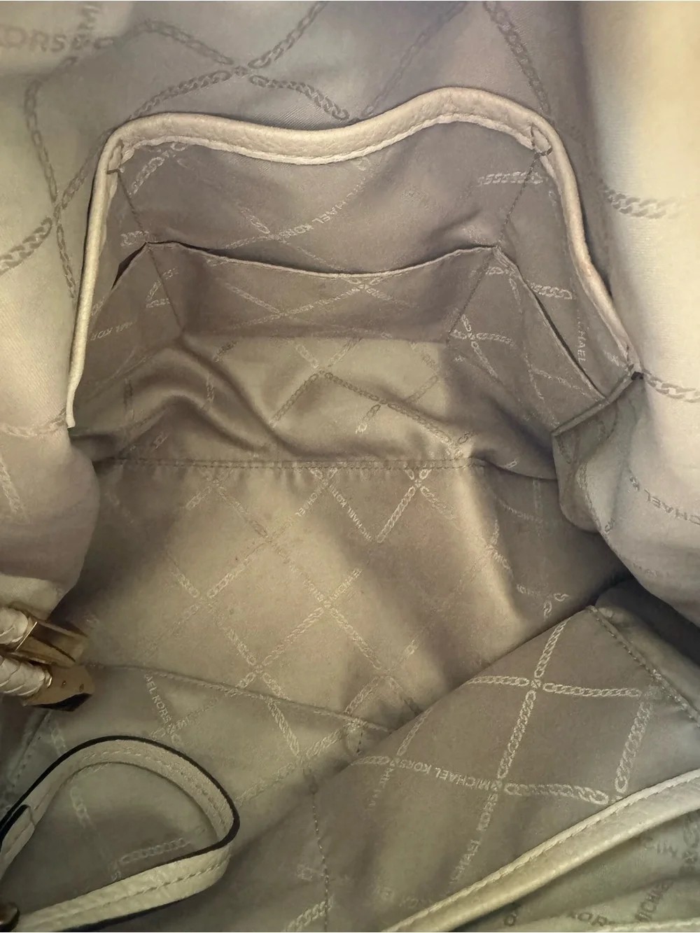 Michael Kors Lexington Taupe Large Shoulder Bag
